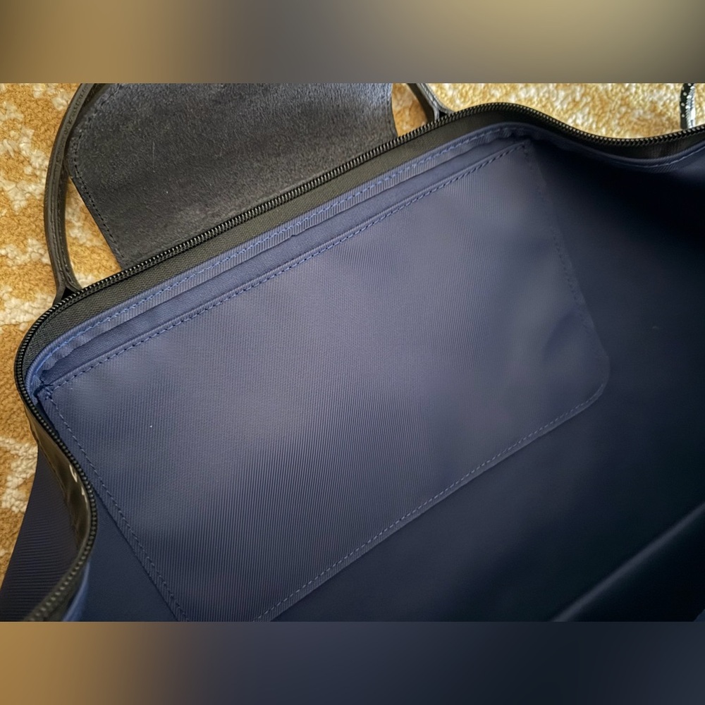 NWT Blue Longchamp Le Pliage Energy ECONYL Travel bag - Recycled canvas - Picture 9 of 14